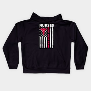 Nurses Got Your Six Shirt Back Side American Flag Tee Kids Hoodie